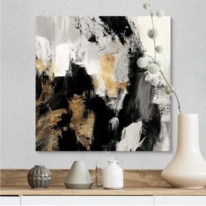Neutral Gold Collage Wrapped Canvas Wall Decor NEW 🏷️